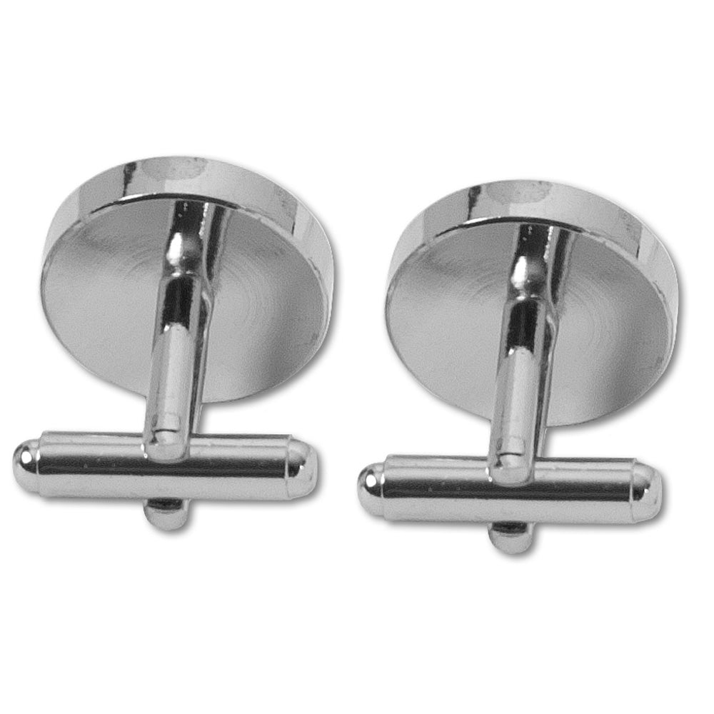 Silver Floral Cufflinks 2