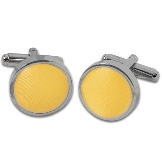 Plain Yellow Gold Cufflinks 1