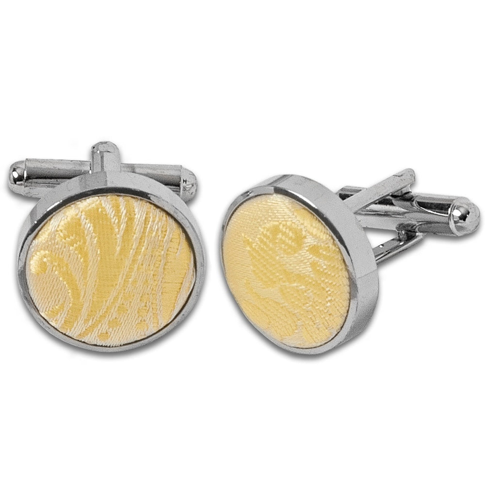 Gold Paisley Cufflinks 1