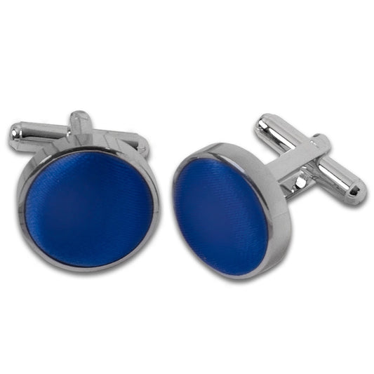 Plain Royal Blue Cufflinks 1