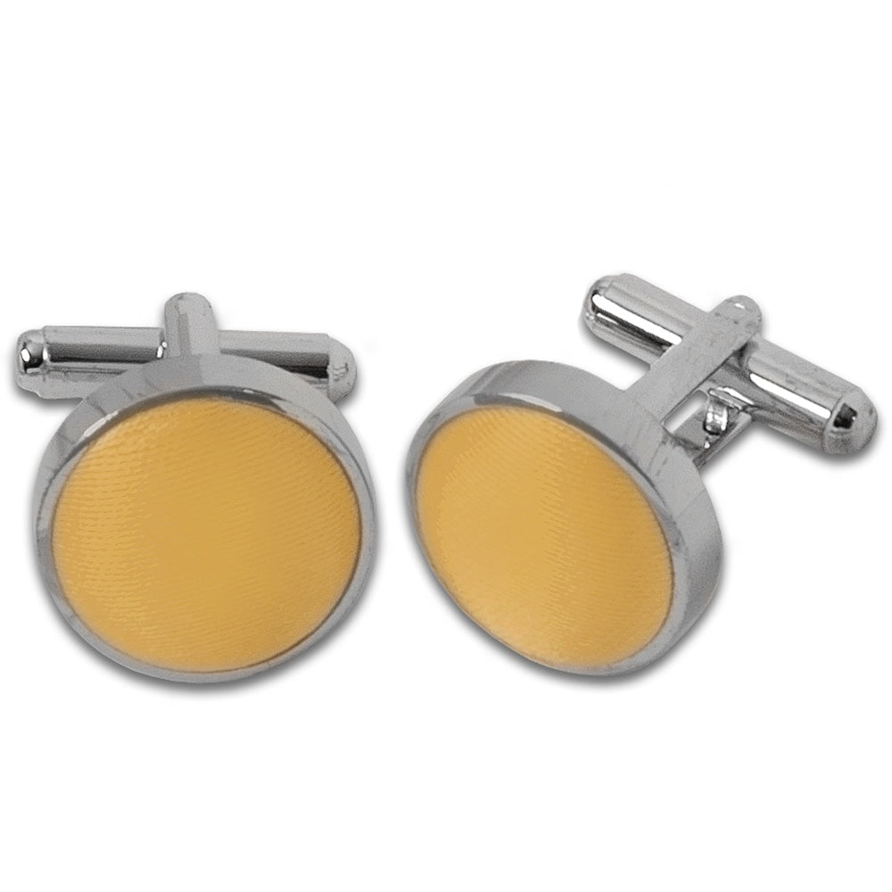Plain Caramel Cufflinks 1