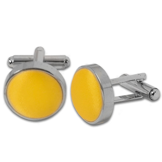 Plain Yellow Cufflinks 1