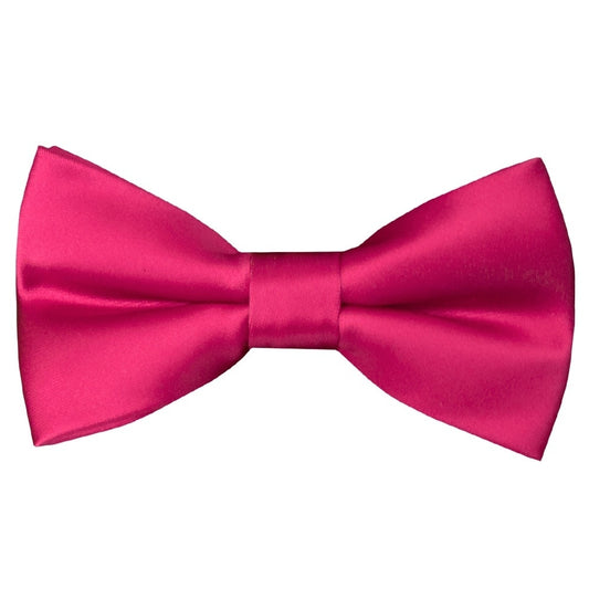 Pre Tied Cerise Pink Boys Bow Tie Age 18 Months 3 Years 1