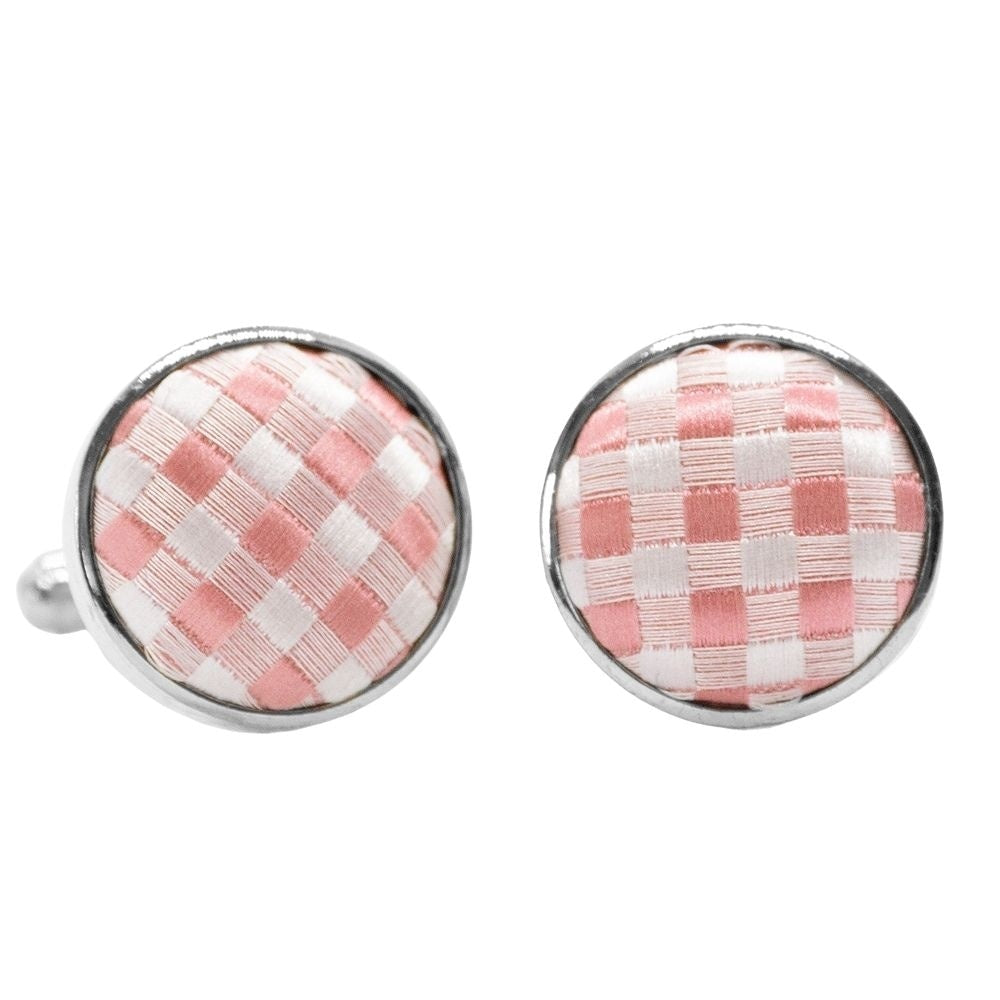 Rose Gold Diamond Neat Cufflinks 1
