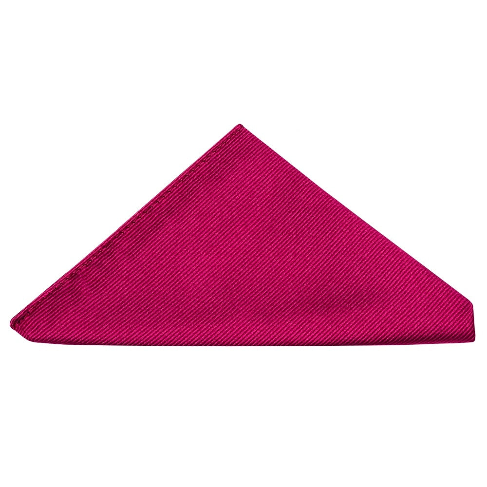 Fuchsia Pink Silk Twill Skinny Mens Tie And Pocket Square Set 5