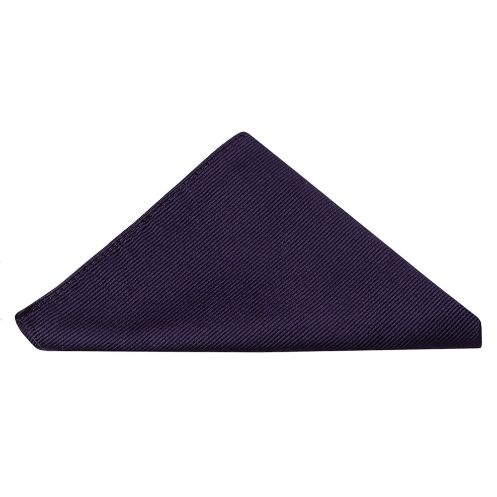 Plum Silk Twill Silk Classic Mens Tie And Pocket Square Set 6