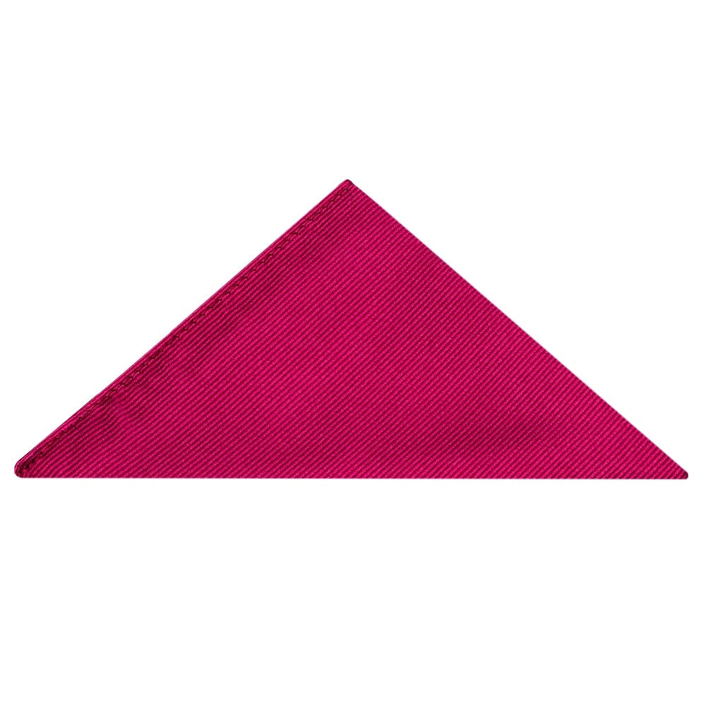 Fuchsia Pink Twill Pocket Square 1