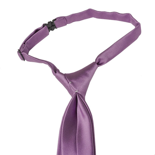 Pre Tied Light Mauve Boys Tie Age 4 7 2