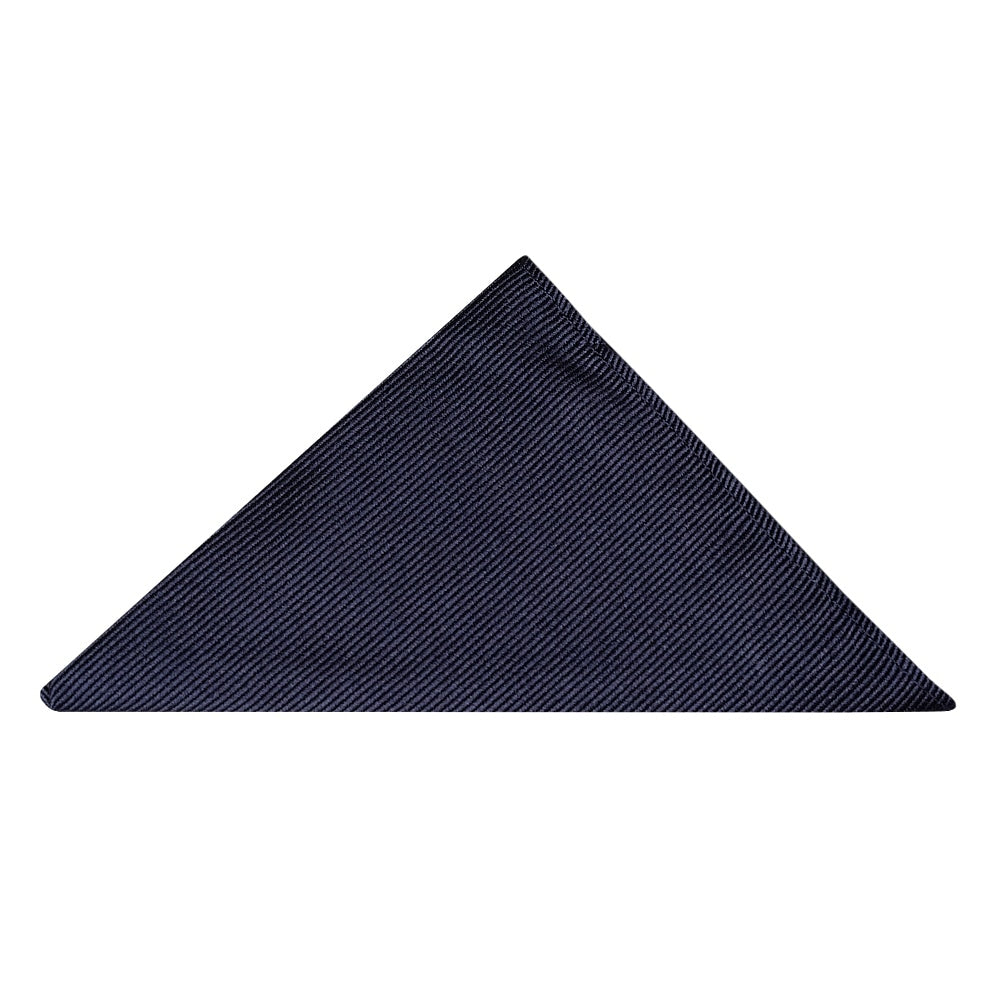 Navy Twill Silk Classic Mens Tie And Pocket Square Set 6