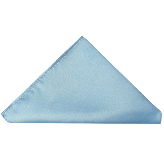 End Of Season Plain Sky Blue Pocket Square 1