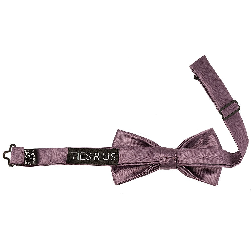 Pre Tied Mauve Boys Bow Tie Age 4 7 2