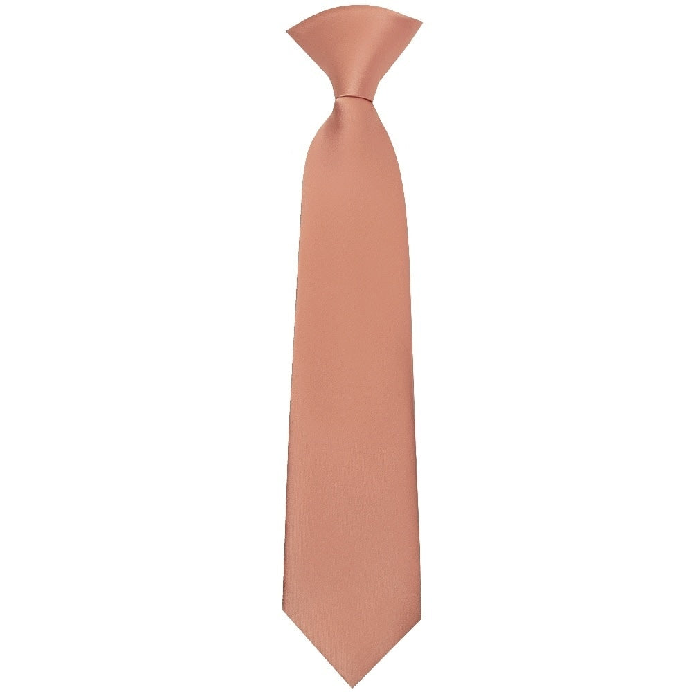 Pre Tied Rose Quartz Satin Boys Tie And Pocket Square Set Age 4 7 2