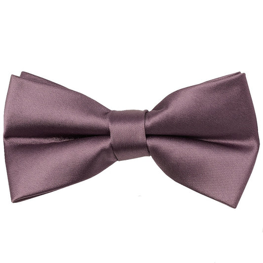 Pre Tied Mauve Boys Bow Tie and Pocket Square Set Age 4-7