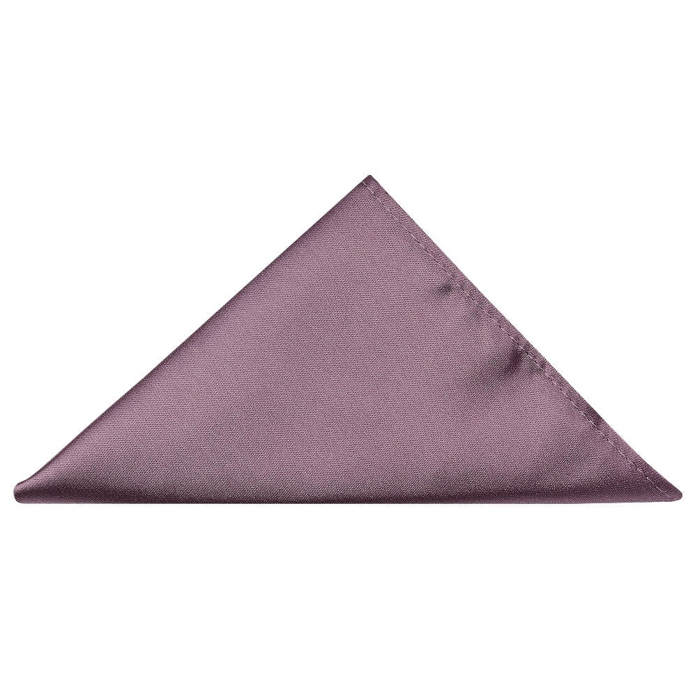 Pre Tied Plain Mauve Boys Tie and Pocket Square Set Age 4-7