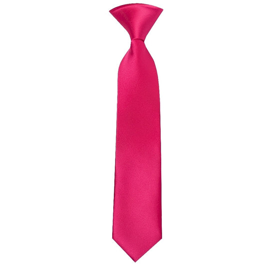 Pre Tied Cerise Pink Boys Tie And Pocket Square Set Age 4 7 2