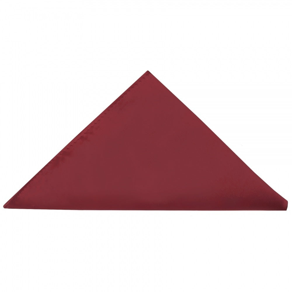 Pre Tied Burgundy Satin Boys Bow Tie And Pocket Square Set Age 4 7 4