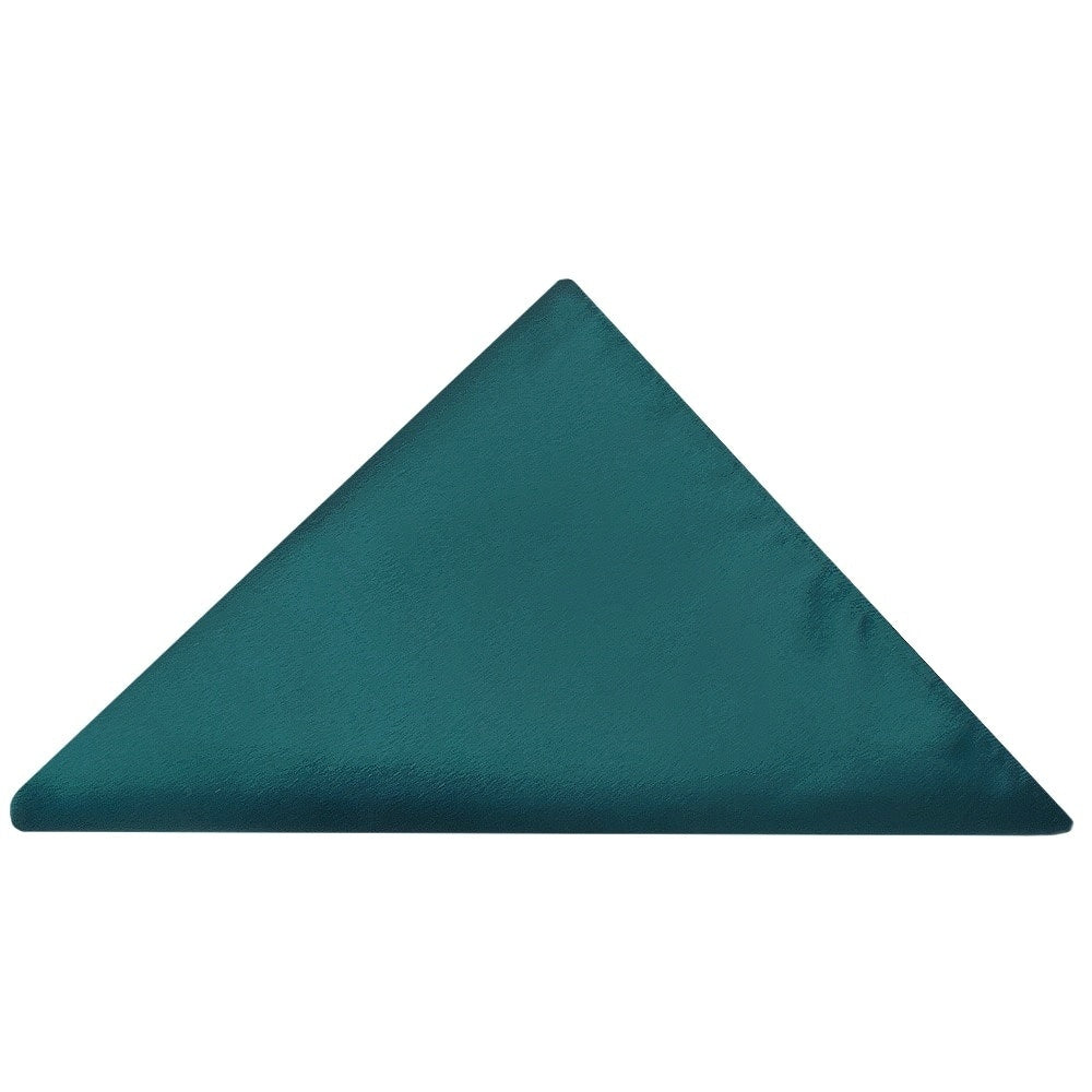 Pre Tied Dark Teal Satin Boys Tie And Pocket Square Set Age 4 7 3