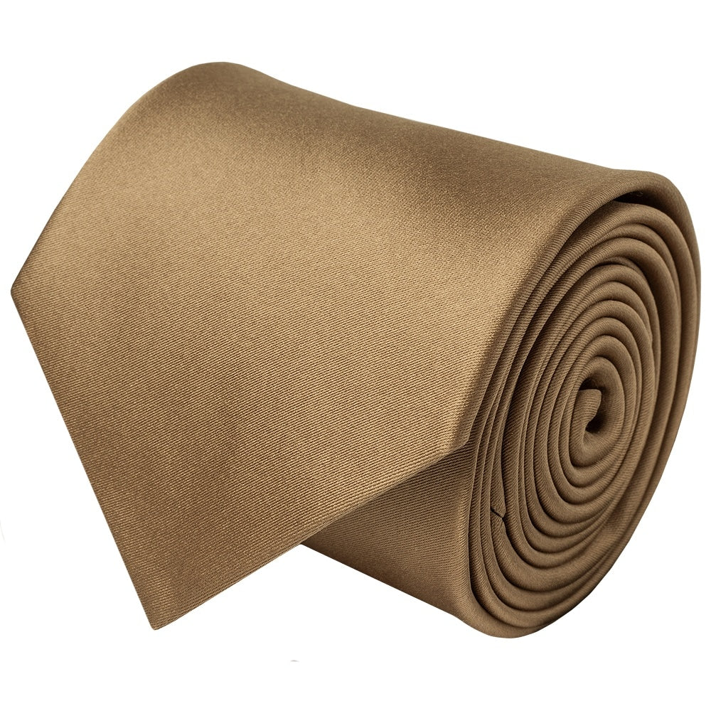 Iced Coffee Satin Classic Mens Tie And Pocket Square Set 4