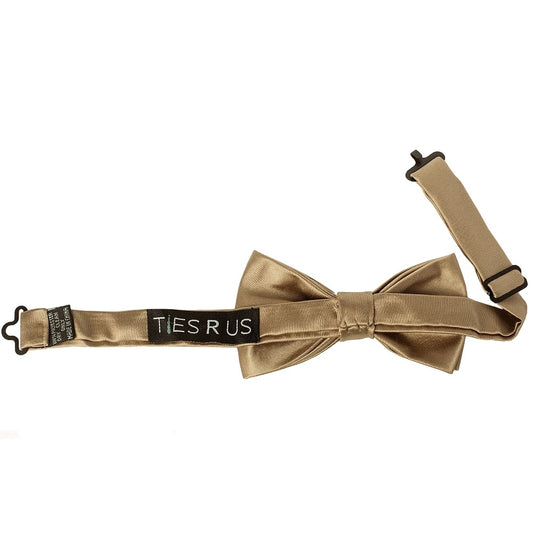 Pre Tied Iced Coffee Satin Boys Bow Tie Age 8 11 2