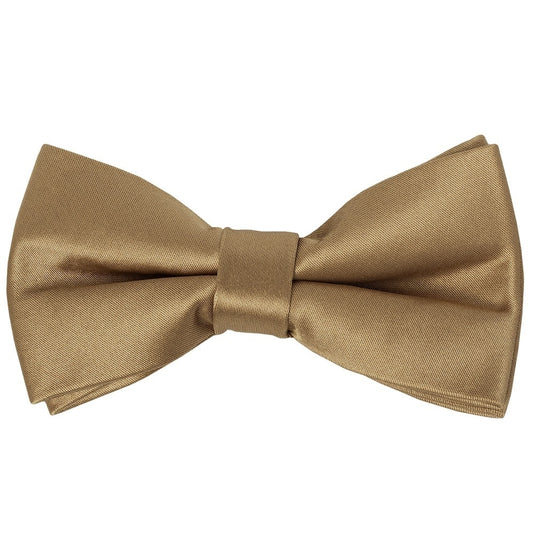 Pre Tied Iced Coffee Satin Boys Bow Tie And Pocket Square Age 4 7 2