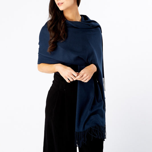 Navy Blue Pashmina 2