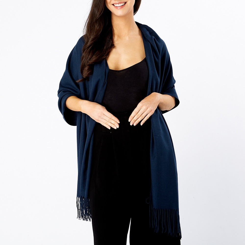 Navy Blue Pashmina 1