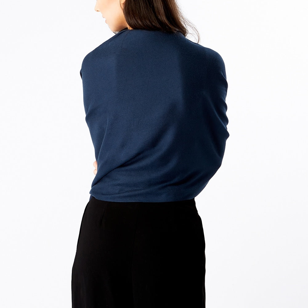 Navy Blue Pashmina 4