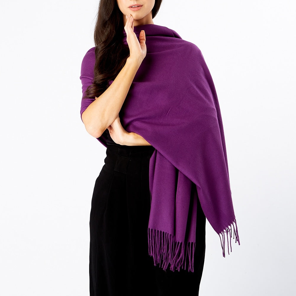 Plum Pashmina 2