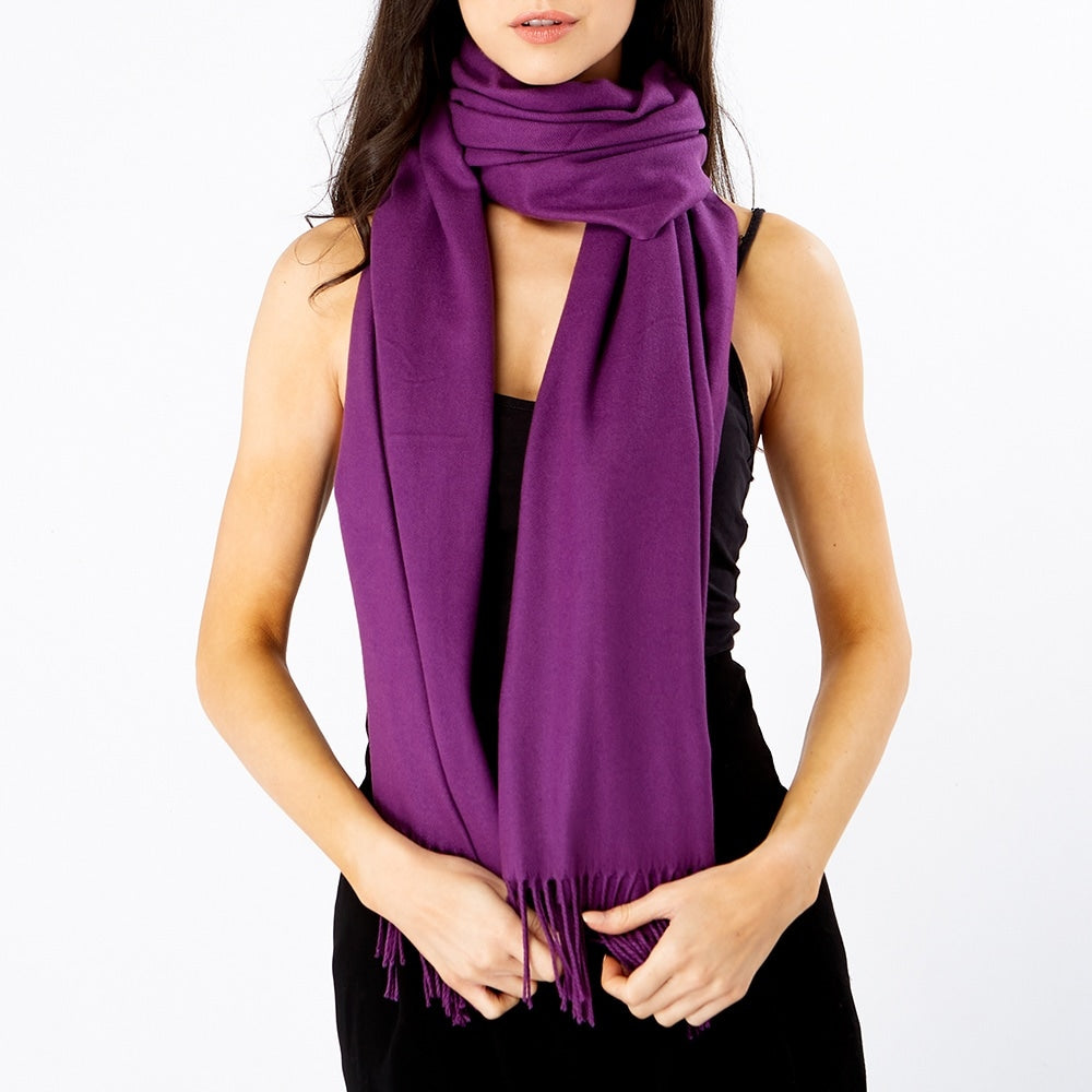 Plum Pashmina 4