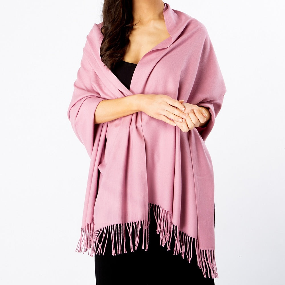 Dusty Pink Pashmina 1