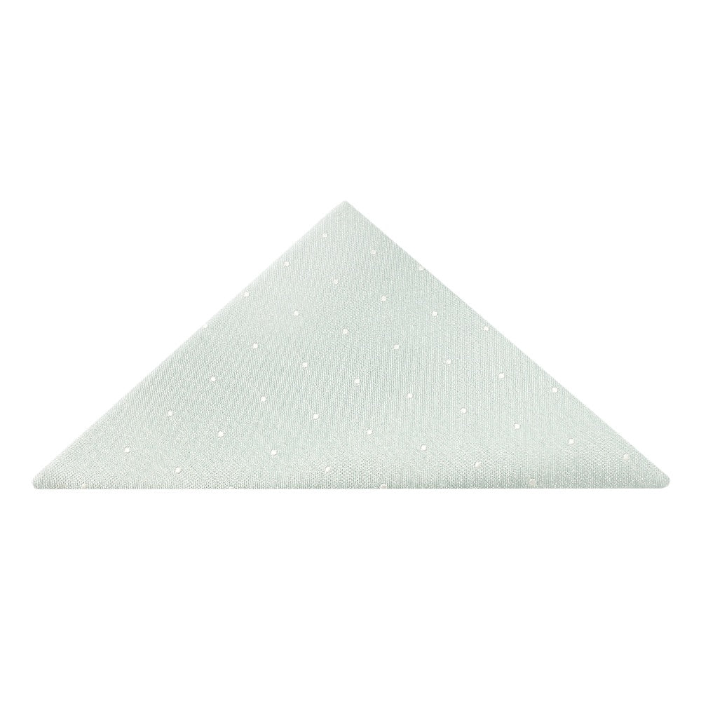 Duck Egg With White Spot Silk Pocket Square 1