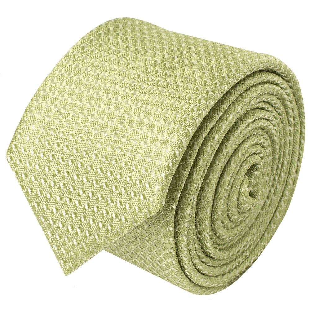 Sage Green Textured Skinny Tie 2