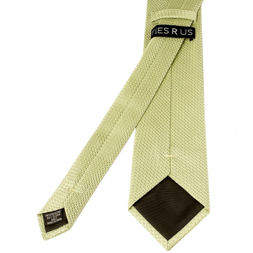 Sage Green Textured Classic Tie And Pocket Square Set 5