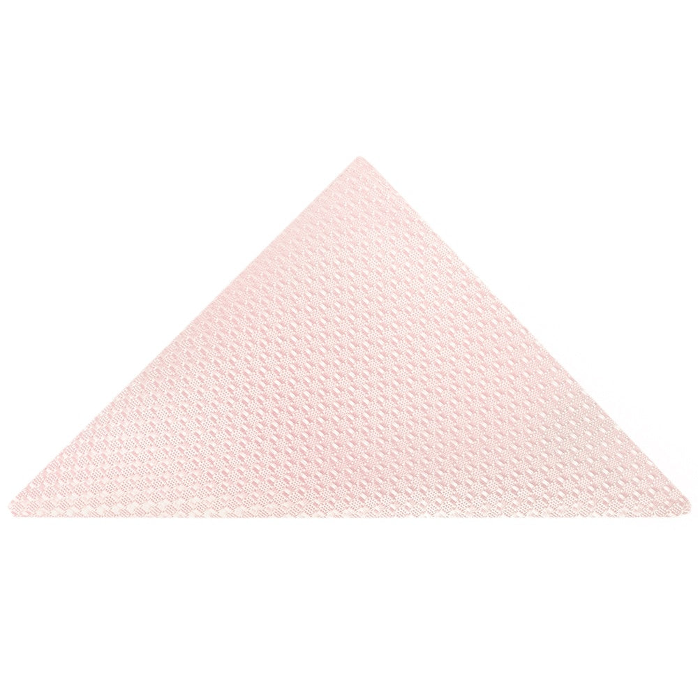 Blush Textured Skinny Tie And Pocket Square Set 5