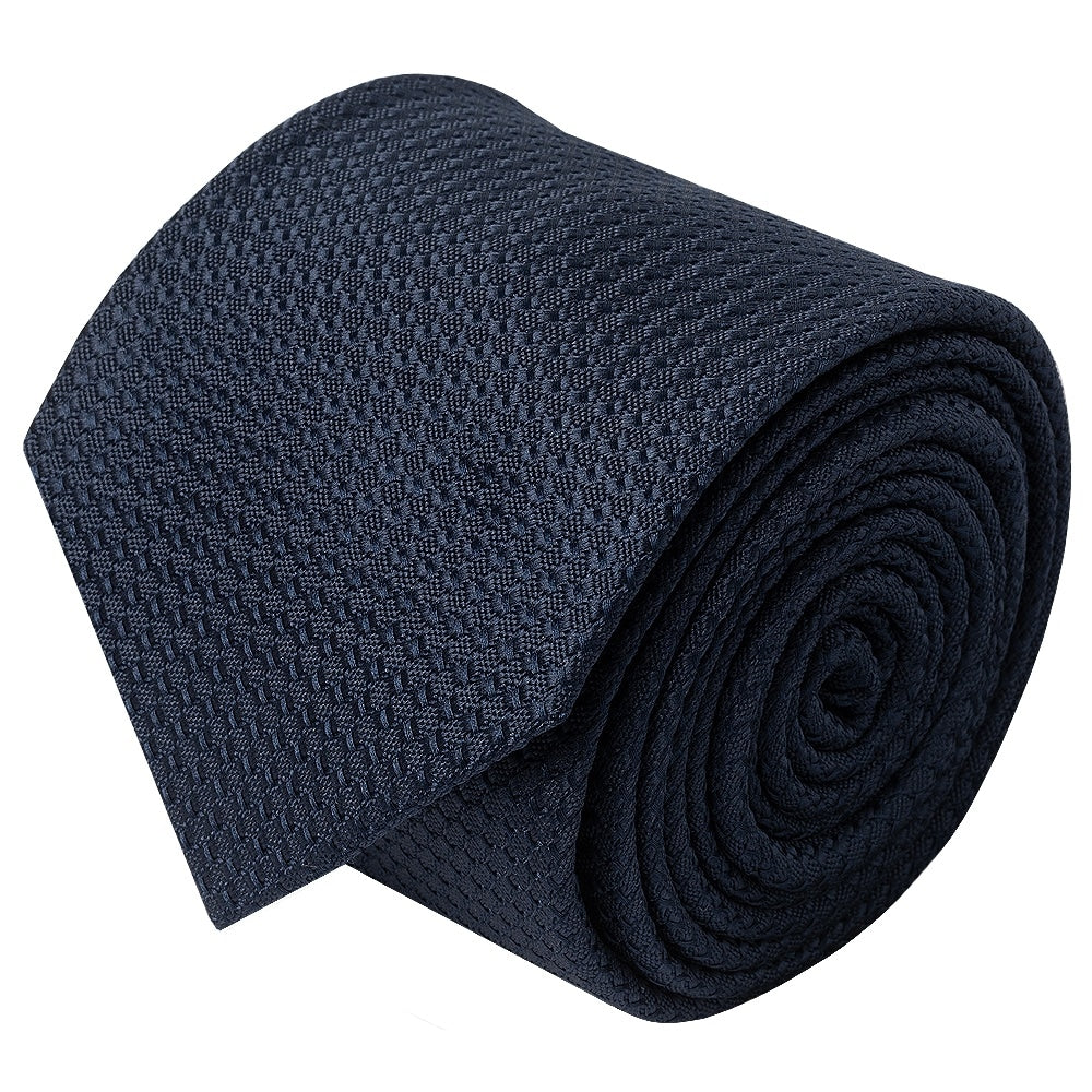 Navy Textured Classic Tie 3