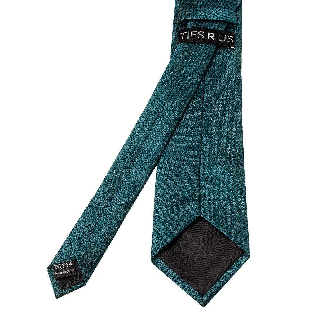 Teal Textured Classic Tie 4