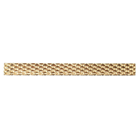 Gold Textured Metal Bar Tie Clip 2