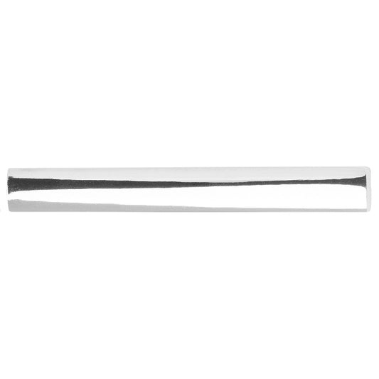 Plain Silver Metal Bar Tie Clip 2