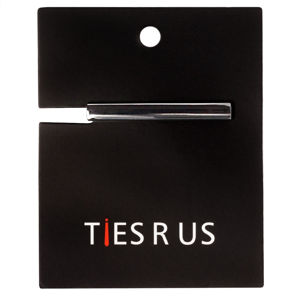 Plain Gunmetal Grey Metal Bar Tie Clip 4