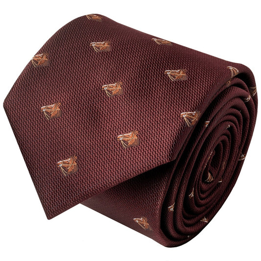 Burgundy Horse Head Classic Mens Tie 2