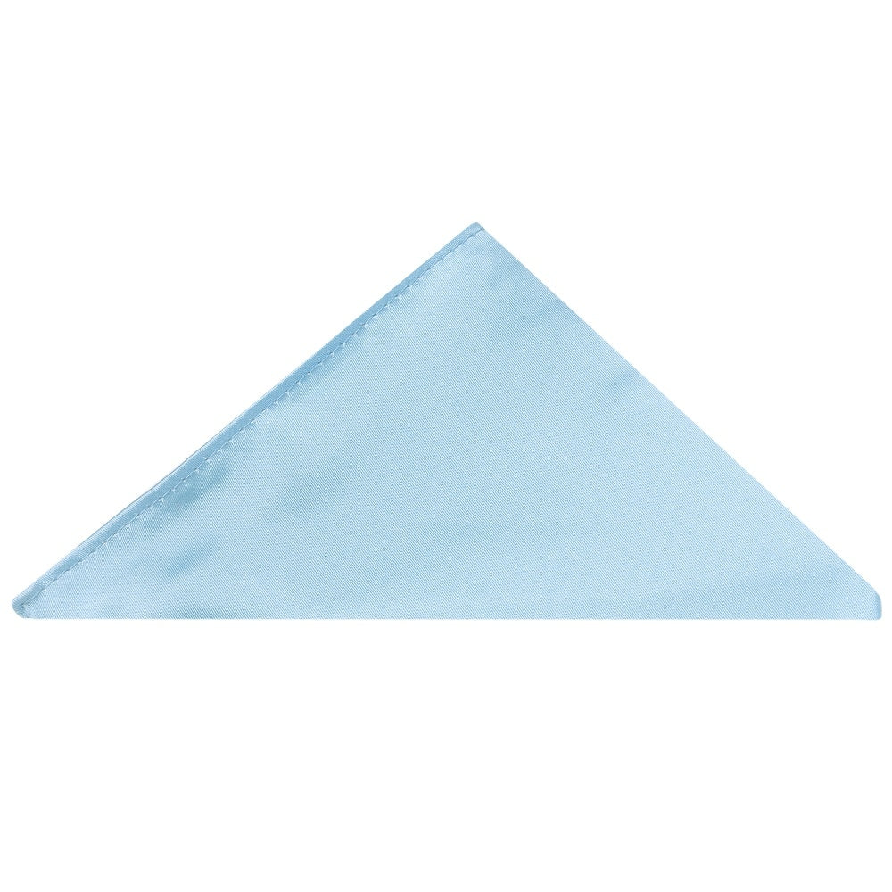 Pre Tied Sky Blue Satin Boys Tie And Pocket Square Set Age 4 7 4