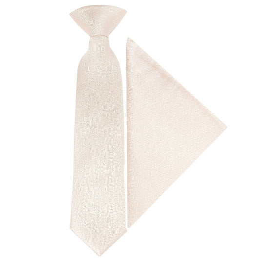 Pre Tied Blush Textured Silk Boys Tie And Pocket Square Set Age 4 7 1