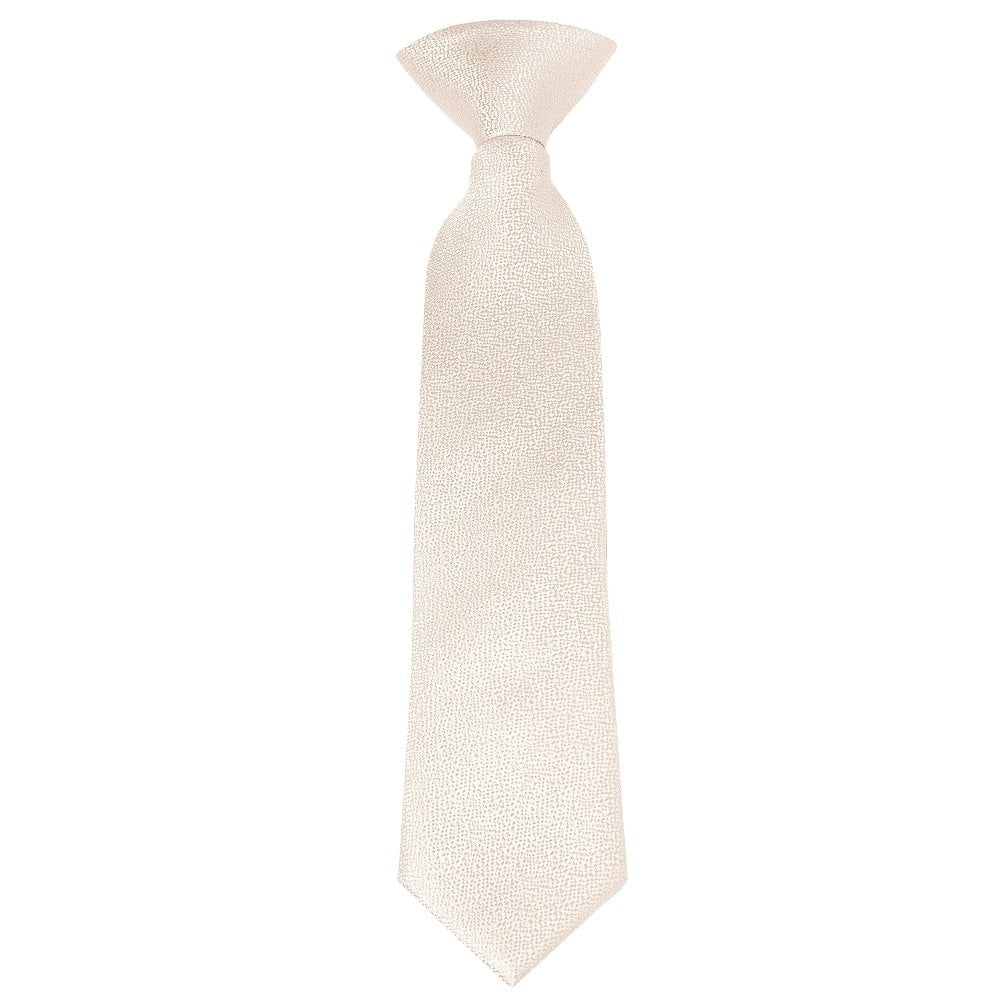 Pre Tied Blush Textured Silk Boys Tie And Pocket Square Set Age 4 7 2