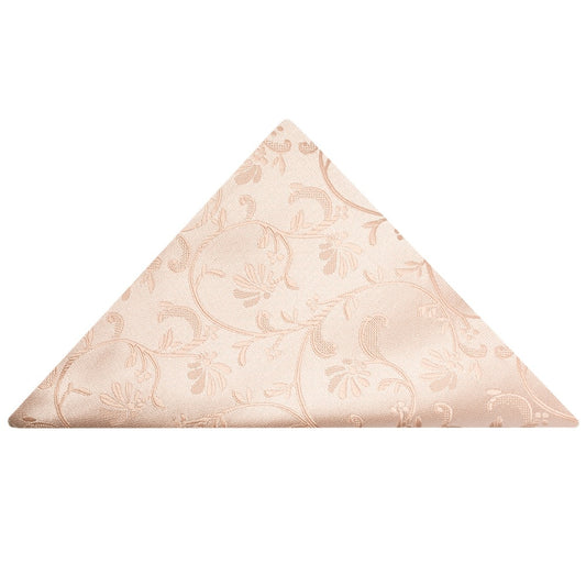 Light Peach Floral Pocket Square