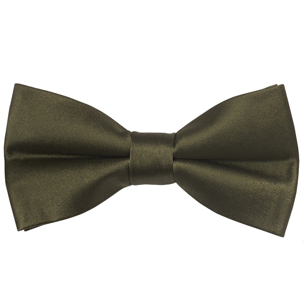 Pre Tied Leaf Green Satin Boys Bow Tie And Pocket Square Age 4 7 2
