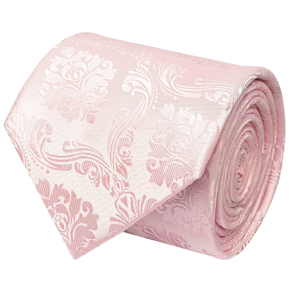 Blush Pink Paisley Classic Mens Tie 3