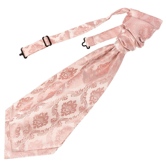 Rose Quartz Paisley Mens Cravat Tie And Pocket Square Set 2