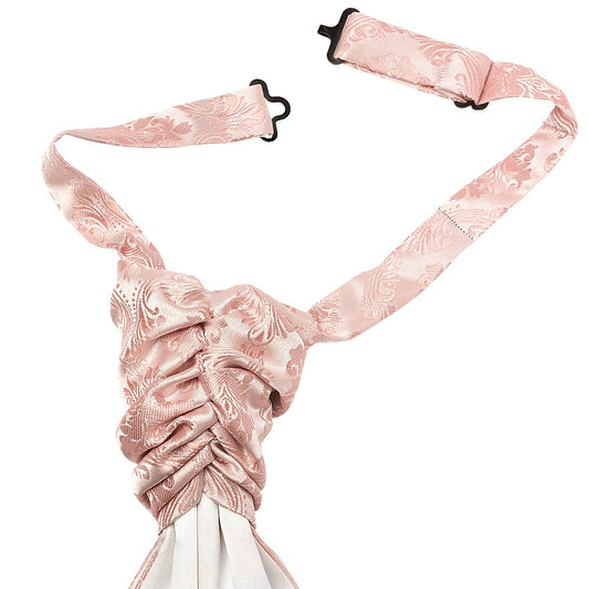 Rose Quartz Paisley Mens Cravat Tie 2