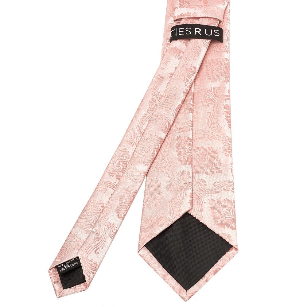 Rose Quartz Paisley Classic Mens Tie 3