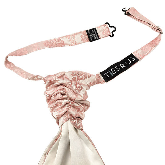 Rose Gold Paisley Mens Cravat Tie 2